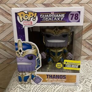 Funko Pop! 78 Thanos Entertainment Earth Exclusive GITD‎ guardians of the galaxy
